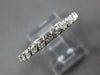 ESTATE .87CT DIAMOND 14K WHITE GOLD CLASSIC 2MM ETERNITY ANNIVERSARY RING #27033
