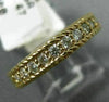 .32CT DIAMOND 14KT YELLOW GOLD 3D SEMI ETERNITY ROPE FILIGREE ANNIVERSARY RING