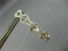 ESTATE LARGE 2.37CT DIAMOND 18KT WHITE GOLD DOUBLE SIDED LOVE KNOT HOOP EARRINGS