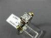 ESTATE .66CT PRINCESS DIAMOND PLATINUM & 18KT YELLOW GOLD ENGAGEMENT RING #14434