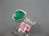 1.66CT DIAMOND & AAA EMERALD 18KT WHITE GOLD 3D CUSHION & ROUND ENGAGEMENT RING