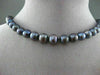ESTATE AAA PURPLISH GRAY TAHITIAN PEARL 14KT WHITE GOLD FILIGREE NECKLACE #21941