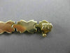 ESTATE WIDE 14KT YELLOW GOLD ITALIAN LINK DESIGN BRACELET 8mm STUNNING! #23308