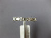 ESTATE .41CT DIAMOND 14KT WHITE GOLD ROUND & BAGUETTE CLASSIC ANNIVERSARY RING