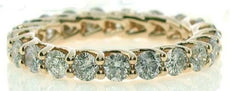 2.18CT LIGHT PINK DIAMOND 18KT ROSE GOLD ROUND ETERNITY LUCIDA ANNIVERSARY RING