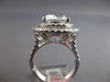 EXTRA LARGE 7.12CT DIAMOND & AAA AQUAMARINE 18KT WHITE GOLD OVAL ENGAGEMENT RING