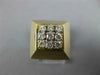ANTIQUE LARGE .50CT DIAMOND 14K WHITE & YELLOW GOLD 3D CLASSIC PYRAMID RING #129