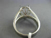 ESTATE LARGE 1.26CT DIAMOND 14K WHITE GOLD PEAR SHAPE SEMI MOUNT ENGAGEMENT RING