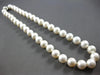 ESTATE LARGE AAA SOUTH SEA PEARL 14KT WHITE GOLD 3D CLASSIC LOVE NECKLACE #27951