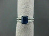 ESTATE 2.09CT DIAMOND & AAA SAPPHIRE 14KT WHITE GOLD ENGAGEMENT RING #19570