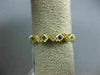 .16CT AAA SAPPHIRE 14KT YELLOW GOLD 3D FILIGREE ZIG ZAG WEDDING ANNIVERSARY RING