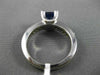 ESTATE LARGE 1.34CT DIAMOND & TANZANITE 14K WHITE GOLD 3D ENGAGEMENT ETOILE RING