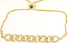 .40CT DIAMOND 14KT YELLOW GOLD CLASSIC MULTI LINK ADJUSTABLE FUN TENNIS BRACELET