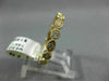 ESTATE .59CT DIAMOND 14K YELLOW GOLD FILIGREE MILGRAIN ETERNITY ANNIVERSARY RING