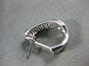 ESTATE 1.05CT DIAMOND 14KT WHITE GOLD 3D CLASSIC CLIP ON LOVE EARRINGS #16378