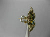 ESTATE 3.45CT DIAMOND & MULTI GEM 14K WHITE & BLACK GOLD FLOWER CLIP ON EARRINGS
