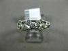 ESTATE .25CT DIAMOND 14KT WHITE GOLD 3D ZIGZAG ETOILE WEDDING ANNIVERSARY RING