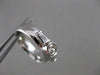 ESTATE DIAMOND 14K WHITE GOLD 3 STONE BEZEL ROUND ENGAGEMENT RING 5MM WIDE 20724
