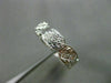 ESTATE .50CT DIAMOND 18KT WHITE GOLD 3D ETERNITY WEDDING ANNIVERSARY RING #6355