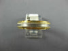 ESTATE WIDE PLATINUM & 18KT YELLOW GOLD MILGRAIN ETERNITY ANNIVERSARY RING 19309