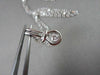 ESTATE 0.25CTW SOLITAIRE 14KT WHITE GOLD PENDANT WITH CHAIN F VVS 18" #21744