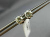 ESTATE .78CT ROUND DIAMOND 14KT WHITE GOLD CLASSIC 4 PRONG STUD EARRINGS #15653