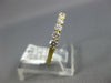ESTATE .51CT DIAMOND 18KT YELLOW GOLD 9 STONE ROUND SHARE PRONG ANNIVERSARY RING