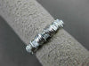 ESTATE .65CT DIAMOND 14KT WHITE GOLD 3D CLASSIC 6 STONE ANNIVERSARY RING #1177