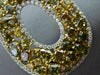 MASSIVE 23.49CT WHITE & MULTI COLOR DIAMOND 18K 2TONE GOLD OVAL HANGING EARRINGS