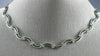 ESTATE 2.16CT ROUND DIAMOND 14K WHITE GOLD 3D CLASSIC DOUBLE WAVE NECKLACE #6869