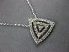 .36CT DIAMOND 14KT WHITE GOLD 3D TRIANGULAR SOLITAIRE BY THE YARD FUN NECKLACE