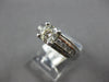 ESTATE .96CT DIAMOND 14K WHITE GOLD CLASSIC ROUND CHANNEL LUCIDA ENGAGEMENT RING