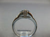 4.66CT DIAMOND &AAA SAPPHIRE 18K WHITE GOLD PRINCESS &ROUND INVISIBLE CROWN RING