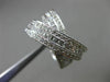 ESTATE MASSIVE 2.50CT DIAMOND 14KT WHITE GOLD 3D CRISS CROSS X LOVE RING #25116