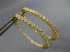 LARGE 2.30CT DIAMOND 18KT YELLOW GOLD INSIDE OUT SHARE PRONG OVAL HOOP EARRINGS