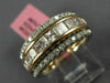 ESTATE LARGE 1.72CT WHITE & PINK DIAMOND 18K WHITE & ROSE GOLD ANNIVERSARY RING