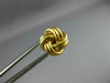 ESTATE 14KT YELLOW GOLD 3D CLASSIC LOVE KNOT MENS PIN
