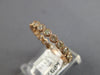 ESTATE .80CT DIAMOND 14KT ROSE GOLD FILIGREE MILGRAIN SIZEABLE ANNIVERSARY RING