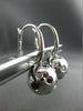 ESTATE 1.67CT BLACK & WHITE DIAMOND 14KT WHITE GOLD ETOILE LEVERBACK EARRINGS