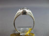 ANTIQUE ART DECO .05CT OLD MINE DIAMOND 18K WHITE GOLD 3D ENGAGEMENT RING #27469