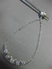 ESTATE 2.60CT DIAMOND 14KT WHITE GOLD 3D PEAR SHAPE RAIN DROP HANGING EARRINGS