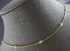 ESTATE .27CT DIAMOND 14KT YELLOW GOLD ROUND BY THE YARD ADJUSTABLE LOVE NECKLACE