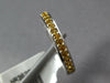 ESTATE .36CT AAA YELLOW SAPPHIRE 18KT WHITE GOLD 3D SEMI ETERNITY 3mm FUN RING