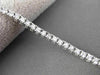 ESTATE 1.83CT DIAMOND 14KT WHITE GOLD CLASSIC FOUR PRONG TENNIS BRACELET 2mm