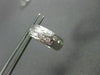 ANTIQUE WIDE .35CT DIAMOND 18KT WHITE GOLD FILIGREE HUGGIE EARRINGS #11988