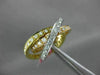 ESTATE LARGE 2.21CT DIAMOND 18K TRI COLOR GOLD ETERNITY TRINITY ANNIVERSARY RING