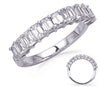 ESTATE 1.65CT DIAMOND 14KT WHITE GOLD 3D SHARED PRONG WEDDING ANNIVERSARY RING