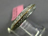 ESTATE 1.17CT DIAMOND 18KT 2 TONE GOLD TWO ROW ETERNITY WEDDING ANNIVERSARY RING