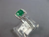 .66CT DIAMOND & AAA EMERALD 18KT WHITE GOLD SQUARE & ROUND HALO FRIENDSHIP RING