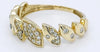 ESTATE .30CT DIAMOND 14KT YELLOW GOLD 3D CLASSIC MULTI LEAF ETOILE FUN RING